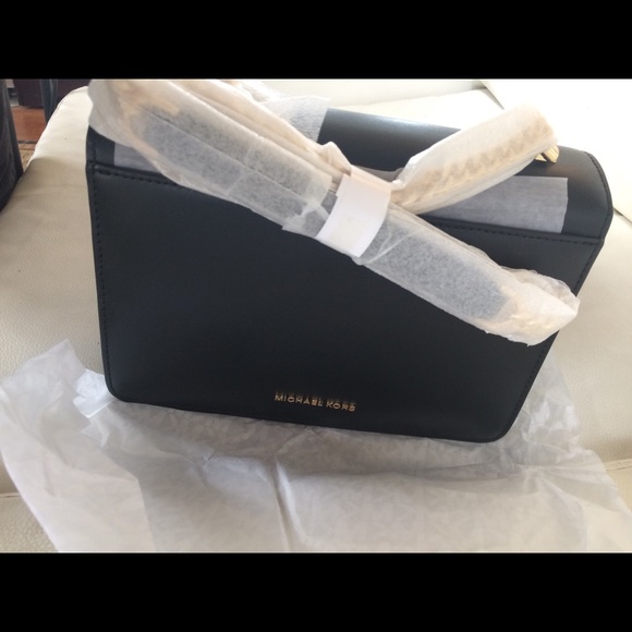 Michael Kors Jade Crossbody Handbag Black - Picture 3 of 8